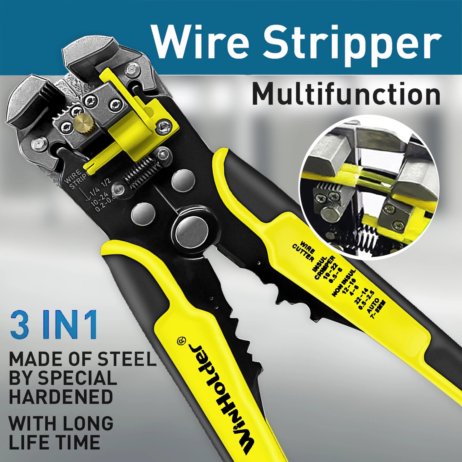 Automatic Wire Stripper Cutter - Professional Electrician Wire Tool Cable Wire