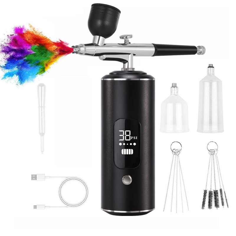 Air compressor kit, electric s - огляд і ціна Airbrush Kit With Mini Compressor