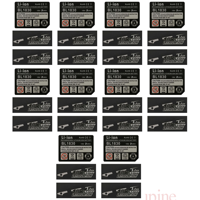 10 Sets BL1830 Tag Li-Ion Batt - огляд і ціна Brushless Cordless Electric Drill 18V