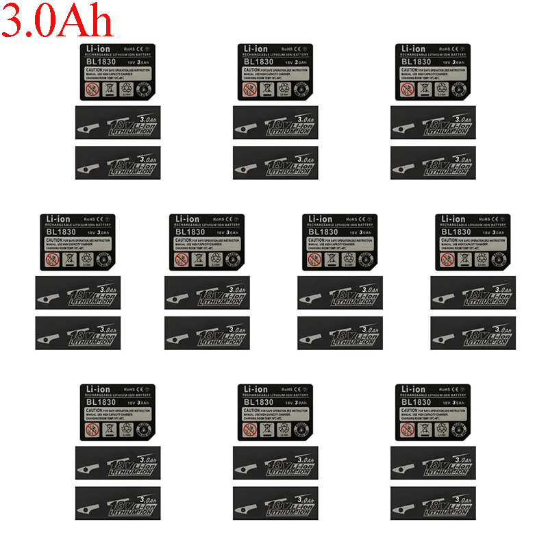 10 Sets BL1830 Tag Li-Ion Batt - огляд і ціна Brushless Cordless Electric Drill 18V