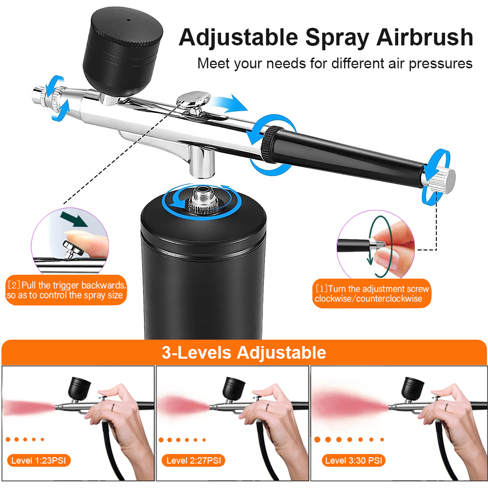 Airbrush Painting Airbrush wit - огляд і ціна Airbrush Kit With Mini Compressor